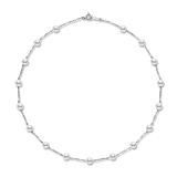 Mikimoto 18k White Gold 5.5mm Akoya Pearl Chain Necklace