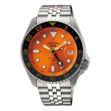 Seiko Mikan Orange, 5 Sports GMT SKX 42.5mm, Orange Dial, Automatic Movement, Stainless Steel Case, Stainless Steel Bracelet Watch ssk005k1