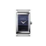 Antares Rectangular 27x19mm, Blue Agate Dial, Quartz Movement, Stainless Steel Case