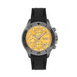 Admiral 42mm Yellow Dial Quartz Movement Rubber Strap Watch