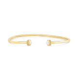 18k Gold Sceptre Diamond & Pearl Bangle