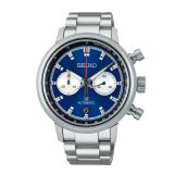 Seiko Speedtimer Chronograph World Athletics Limited Edition, Prospex 42.5mm, Blue Dial, Automatic Movement, Stainless Steel Case, Stainless Steel Bracelet Watch SRQ043J1
