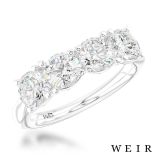 Platinum 1.60ct G VS2  Round brilliant cut Diamond Engagement Ring