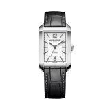 Baume et Mercier Hampton 10522, 43 x 27.5mm, Grey Dial, Automatic Movement, Leather Strap Watch BM0A10522