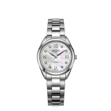 Henley Diamond Set Collection 30mm,Stainless Steel, Mother of Pearl, Quartz Watch