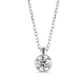 18k White Gold 0.40ct Diamond Pendant Necklace