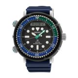 Seiko Tropical Lagoon Hybrid Diver's Limited Edition Prospex 47.8mm, Black Dial, Solar Quartz Movement, Stainless Steel Case, Silicone Strap Watch SNJ039P1