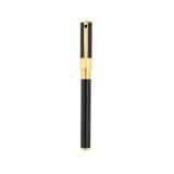 D Initial Black & Gold Fountain Pen