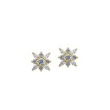 CARAT London Snowflower 18k Gold Vermeil Stud Earrings