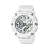 S2200 Monochrome Colour Series, G-Shock Collection, 48.3 mm, White Resin Strap, Digital Quartz, White Dial Watch