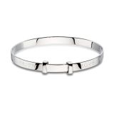 Silver Faith Baby Bangle