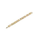 14k Rectangular Celtic 9 Links Bracelet