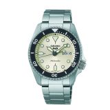 Seiko 5 Sports SKX 38mm, Cream Dial, Automatic Movement, Stainless Case, Stainless Bracelet Watch SRPK31K1