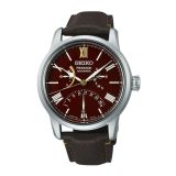 Seiko The Laurel, Presage 40.2 mm, Brown Dial, Automatic Movement, Stainless Steel Case, Leather Strap Watch SPB395J1