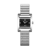 V Avenue 23.4x19mm, Black Dial, Quartz Movement, Stainless Steel Watch