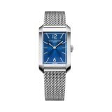 Baume et Mercier Hampton 10671, 43 x 27mm, Blue Dial, Quartz Movement, Steel Bracelet Watch BM0A10671
