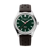 Frederique Constant Limited Edition Classics Vintage Rally Healey 40mm Automatic COSC Watch with Green Dial, Stainless Steel Case & Leather Strap – FC-301HGRS5B6