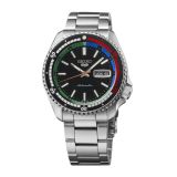 Seiko The New Regatta Timer, 5 Sports 42.5mm, Black Dial, Automatic Movement, Stainless Steel Case, Stainless Steel Bracelet Watch SRPK13K1