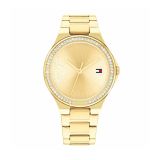 Tommy Hilfiger Juliette Ladies 26mm Gold Dial Quartz Movement Stainless Steel Bracelet Watch