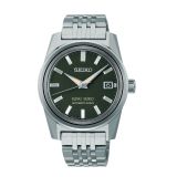 Seiko King Seiko Olive Suede 38.3mm, Green Dial, Automatic Movement, Stainless Steel Case, Stainless Steel Bracelet Watch SPB391J1