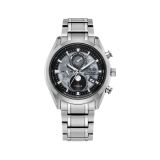 Photo of the Tsuki-Yomi Radio-Controlled Moon Phase 43mm, Grey Dial, Super Titanium, Eco-Drive Watch BY1010-57H