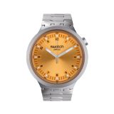 Big Bold Irony AMBER SHEEN 47mm, Round Orange Dial, Quartz, Grey Case, Grey Strap Watch