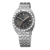 Seiko Navigator Timer GMT Prospex 38.5mm, Grey Dial, Automatic Movement, Stainless Steel Case, Stainless Steel Bracelet Watch SPB411J1