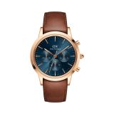 Iconic Chronograph St Mawes 42mm Blue Dial Quartz Leather Strap