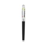 White Brass 14K White Gold  Line-D Eternity Picasso Fountain Pen & Rollerball Sleeve
