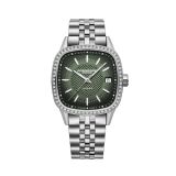 Freelancer 34.5mm, Green Dial, Automatic Movement, Stainless Steel Case, Stainless Steel Bracelet Watch