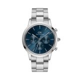 Iconic Chronograph 42mm Blue Dial Quartz Stainless Steel Watch