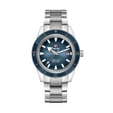 Experience the allure of the Rado Captain Cook 42mm watch. Featuring a captivating blue dial, precise automatic movement, and a durable ceramic and stainless steel case, this timepiece embodies nautical elegance. Its stainless steel bracelet adds a touch 
