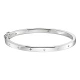 Little Star Silver Elizabeth Luxury Diamond Set Baby Bangle