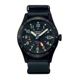 Seiko 5 Sports Field GMT 39.4mm, Black Dial, Automatic Movement, Stainless Steel Case, Silicone Strap Watch ssk025k1