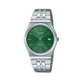 MTP 35mm, Green Dial, Quartz Movement, Stainless Steel Case, Stainless Steel Bracelet Watch
