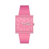 Bioceramic What If? WHAT IF...ROSE 41.8mm, Square Pink Dial, Quartz Movement, Pink Case, Pink Strap Watch