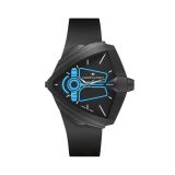 Ventura XXL Bright Dune Limited Edition 52x47.6mm, Black Dial, Quartz Movement, Stainless Steel Case, Black Rubber Strap Watch