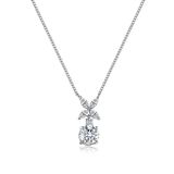 CARAT London Jasmine White Gold Plated Necklace
