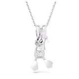 Swarovski Disney Donald Duck Cubic Zirconia Crystal Rhodium Plated Pendant Necklace