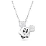 Swarovski Disney Mickey Mouse, Cubic Zirconia Crystal, Rhodium Plated Pendant Necklace first image