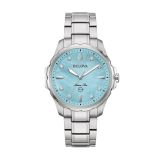 Photo of the Bulova Marine Star Blue Dial Stainless Steel Watch - 96P248