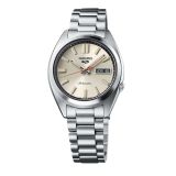 Seiko Beige Chinos, 5 Sports SNXS 37.4mm, Cream Dial, Automatic Movement, Stainless Steel Case, Stainless Steel Bracelet Watch srpk91k1