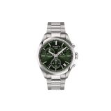 Tissot PR 100 Chronograph 40mm, Green Dial, Quartz Movement, Steel Bracelet Strap T1504171109100