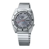 Seiko Ash Blue 1968 Recreation Limited Edition, 5 sports 39.5mm, Grey Dial, Automatic Movement, Stainless Steel Case, Stainless Steel Bracelet Watch SRPL03K1