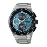 Seiko Starfull Sky 5X GPS Solar Chronograph Limited Edition, Astron 43.3mm, Blue Dial, Solar Quartz Movement, Titanium Case, Titanium Bracelet Watch SSH157J1