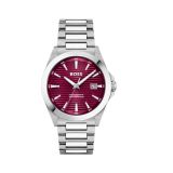 Strike 44mm Burgundy Dial Quartz Stainless Steel Bracelet Watch
