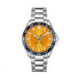 Runner 43mm Orange Dial Quartz Stainless Steel Watch