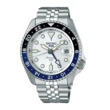 Seiko 5 Sports SKX GMT42.5mm, White Dial, Automatic Movement, Stainless Steel Case, Stainless Steel Bracelet Watch SSK033K1