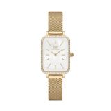 Quadro Lumine Bezel  White Mop Dial 20mm Quartz Evergold Stainless Steel Watch