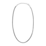 Sterling Silver 4mm Flat Snake Necklace